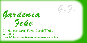 gardenia feke business card